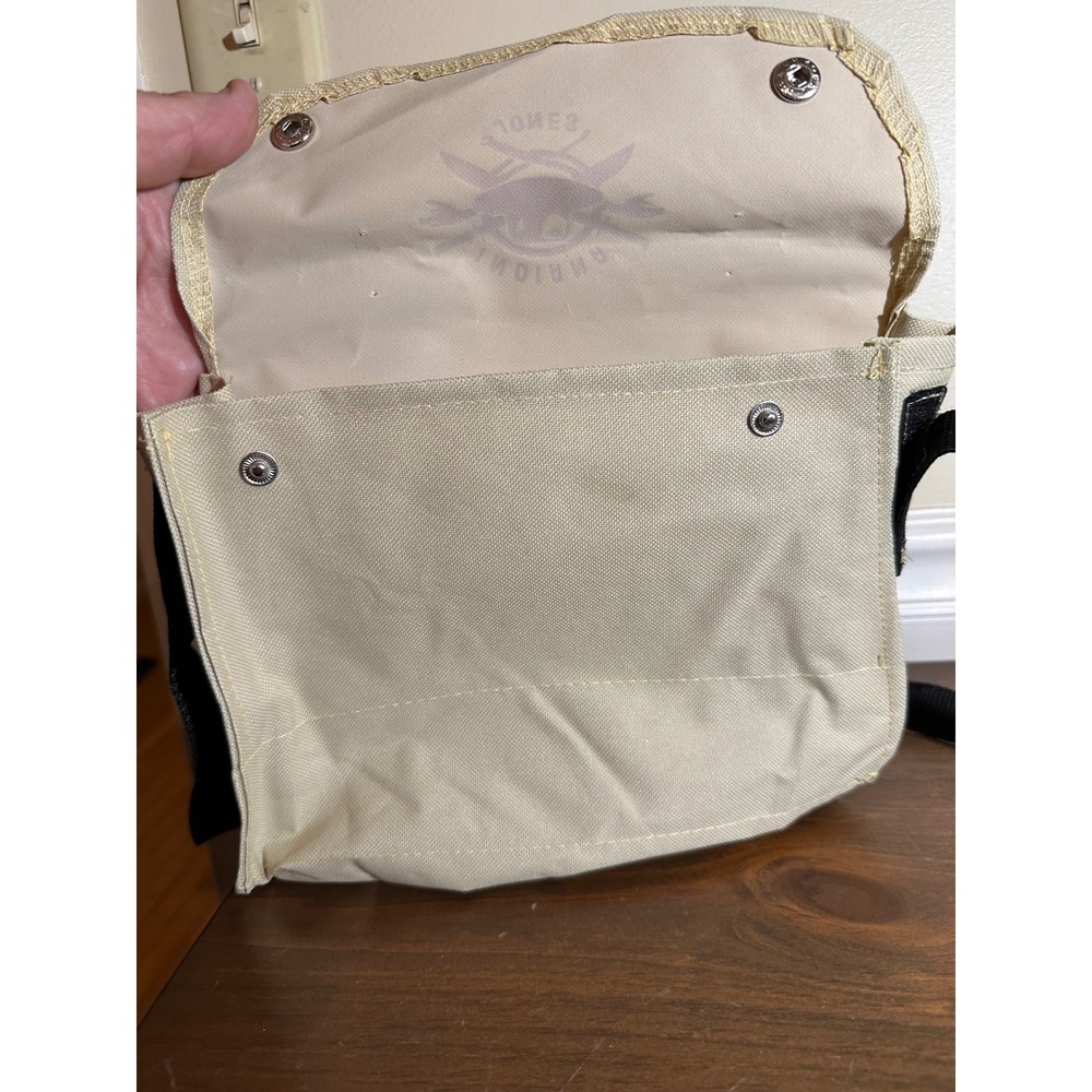 Indiana Jones Canvas Satchel Messenger Bag Tan Beige Crossbody Adventure Bag - Picture 4 of 8